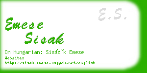 emese sisak business card